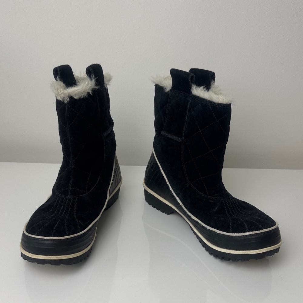 Sorel Tivoli II Pull On black Women's Black Winter Snow Boots US 8 - Picture 2 of 8